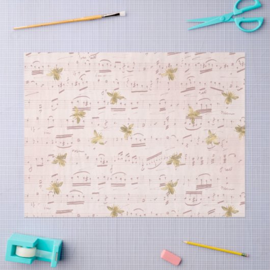  honingbijenserie Design 3 Weefselpapier Tissuepapier (Craft)