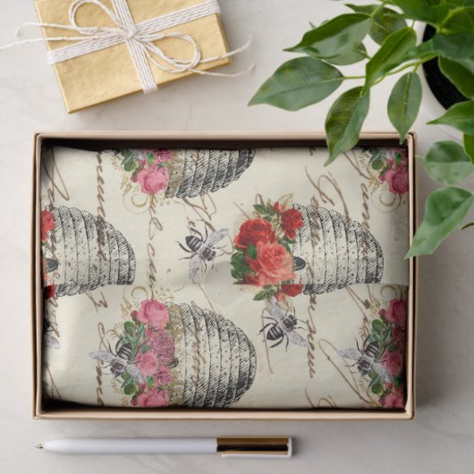 honingbijenserie Design 8 Weefselpapier Tissuepapier (Geschenk)