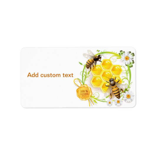 Honingbijenteelt Apairist Aangepast Etiket (Voorkant)