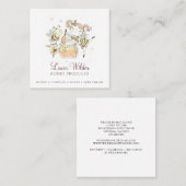 Honingbijenteelt Apiary Honey Product Vierkante Visitekaartje (Voorkant / Achterkant)