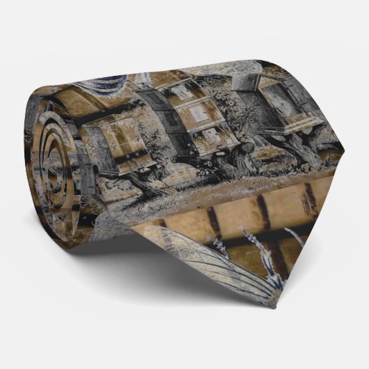 honingbijenteeltkunst stropdas (Opgerold)