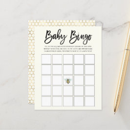 Honingbijenthema Baby Bingo Game
