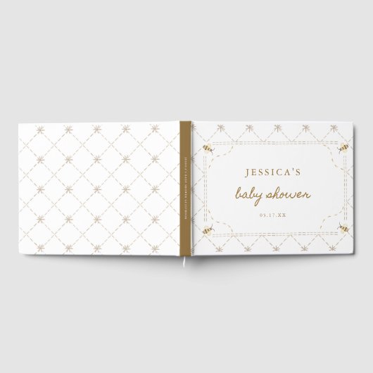Honingbijenthema Baby Shower Gastenboek (Volledig)