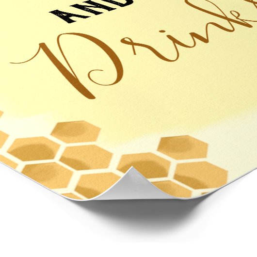 Honingbijenvoeding en -Drink Poster (Hoek)