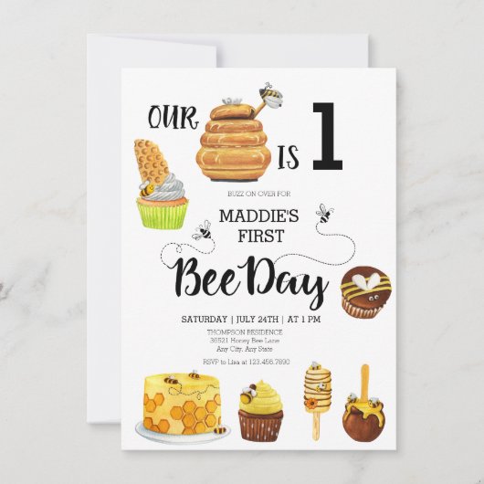 Honingbijenwedstrijd Kaart (Voorkant)