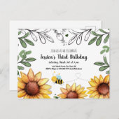 Honingbijenwedstrijd Uitnodiging Briefkaart (Voorkant / Achterkant)