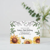 Honingbijenwedstrijd Uitnodiging Briefkaart (Staand voorkant)