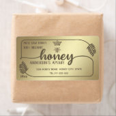  honingbijtak voor goudkalligrafie etiket (Insitu)