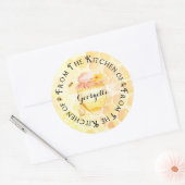 Honingbliketiket Ronde Sticker (Envelop)