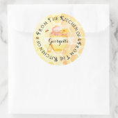 Honingbliketiket Ronde Sticker (Tas)