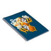 Honingboek bijen wit notitieboek (Rechterzijde)