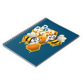 Honingboek bijen wit notitieboek (Linkerzijde)