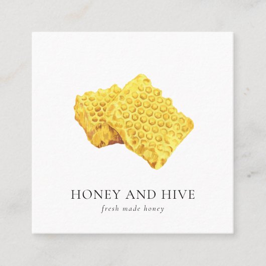 HoningBoerderij/Homemade Honey Visitekaartje (Voorkant)