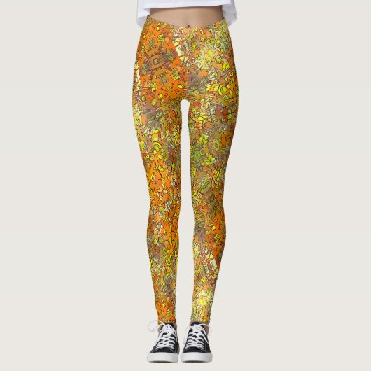 "Honingbos" — Druk de Leggings van Floral af door (Voorkant)