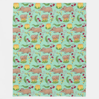 Honingbuidelmuis Fleece Deken