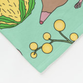 Honingbuidelmuis Fleece Deken (Hoek)