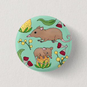 Honingbuidelmuis Ronde Button 3,2 Cm
