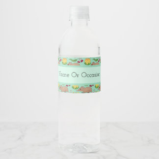 Honingbuidelmuis Waterfles Etiket