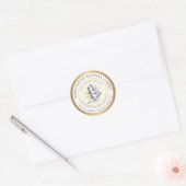 Honingcentrale bijenwas Kandle Etiket Gold Border (Envelop)