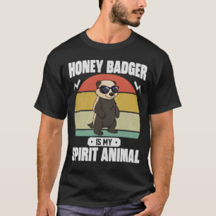 Honingdas Is Mijn Spirituele Dier Vintage Cadeau T-shirt