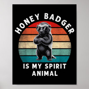 Honingdas Is Mijn Srit Dier Funny Vintage Wilde Di Poster