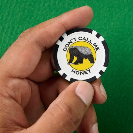 Honingdas Onverschrokken Spreuk Poker Chips (Hand)
