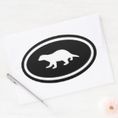 Honingdas Ovale Sticker (Envelop)