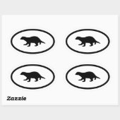 Honingdas Ovale Sticker (Vel)