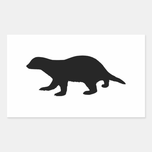 Honingdas Rechthoekige Sticker (Voorkant)
