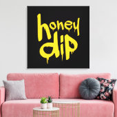 honingdip canvas afdruk (Insitu (Woonkamer))