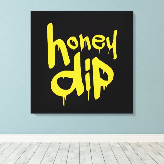 honingdip canvas afdruk (Insitu (Houten vloer))