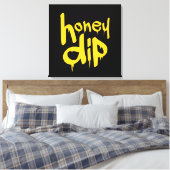 honingdip canvas afdruk (Insitu (Slaapkamer))