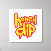 honingdip canvas afdruk (Voorkant)