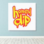 honingdip canvas afdruk (Insitu (Houten vloer))