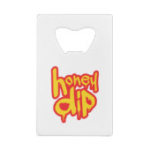 honingdip creditkaart flessenopener (Achterkant)