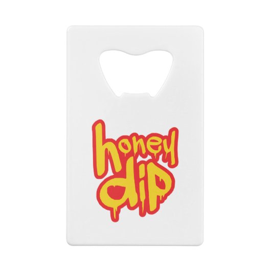 honingdip creditkaart flessenopener (Achterkant)