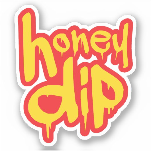 honingdip sticker (Voorkant)