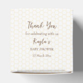 Honingdradenbeer wacht vroeg op baby shower bedankdoosjes (Bovenkant)