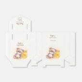 Honingdradenbeer wacht vroeg op baby shower bedankdoosjes (Uitgevouwen)