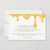 Honingdruppelbloem bij vrijgezellenfeest bedankkaart (Voorkant)