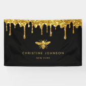 honingdruppels voor goudglitter spandoek (Horizontaal)