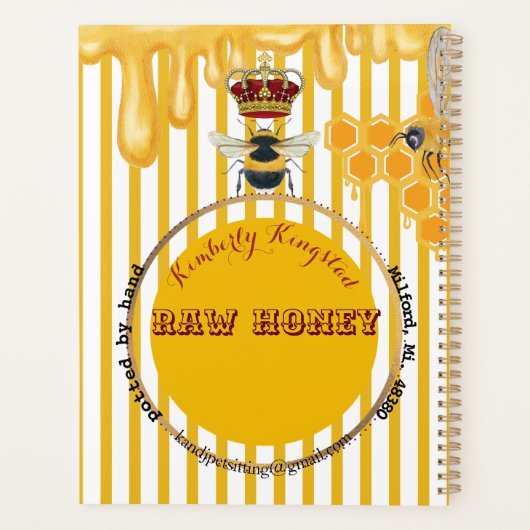honingetiket planner (Achterkant)