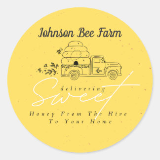 Honingetiket Ronde Sticker