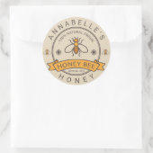 Honingetiket Ronde Sticker (Tas)