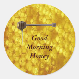 Honingetiket Ronde Sticker