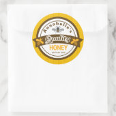 Honingetiket Ronde Sticker (Tas)