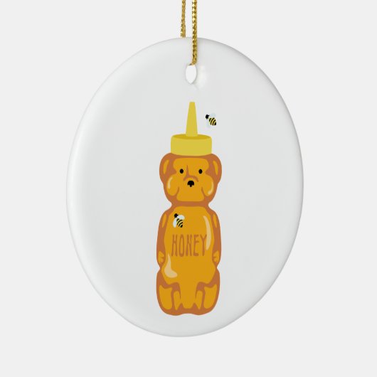 Honingfles Keramisch Ornament (Rechts)