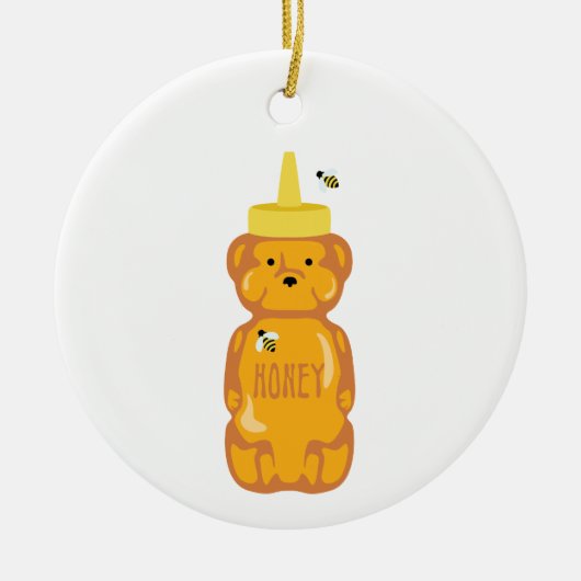 Honingfles Keramisch Ornament (Voorkant)