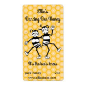  honingflesje of etiket met bijenwas (Voorkant)