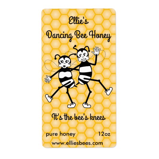  honingflesje of etiket met bijenwas (Voorkant)